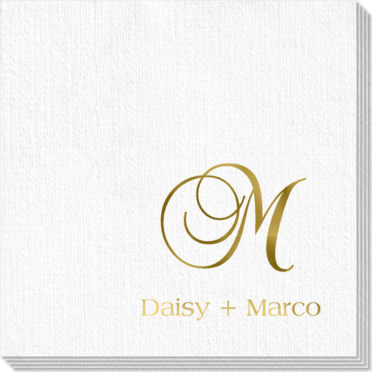 Elegant Initial Deville Napkins
